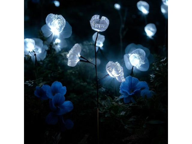 lampa 2szt  solarna ogrodowa meduza LED 87cm   soly8007cw