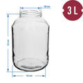 słoik 3l złota zakrętka fi 100 133302
