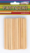 patyczki 30szt. płaskie  NATURALNE 100x6,5x6,5mm | PL-0646