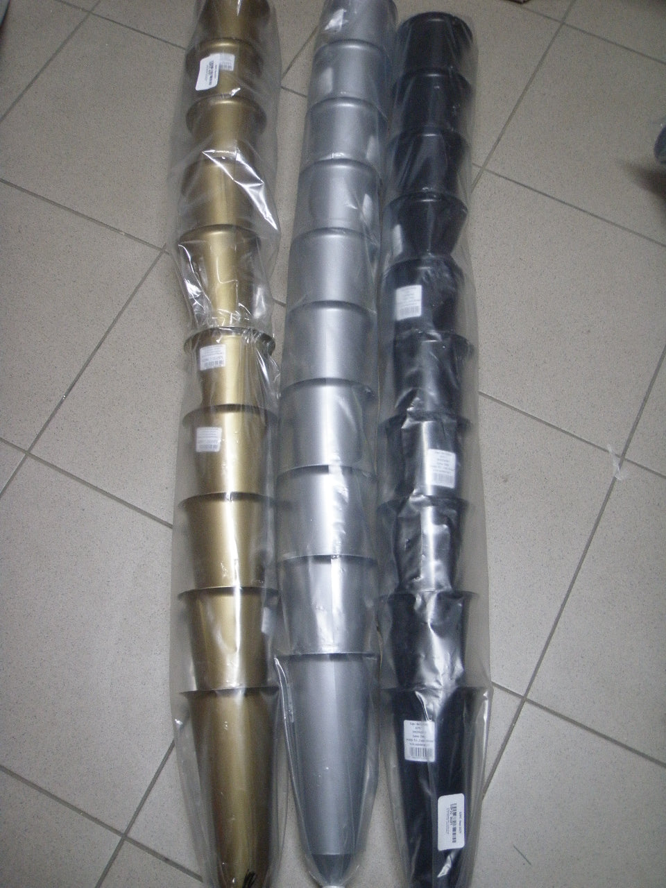 Wazon szpic  5szt Czarny 33cm