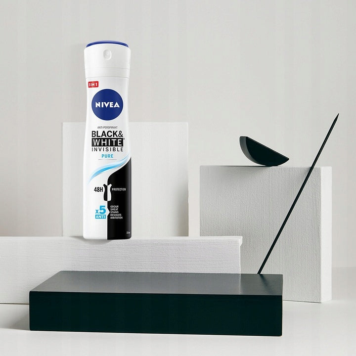 dezodorant damski 150ml Nivea Black&White Invisible Pure Antyperspirant