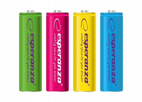 Akumulatorki NiMH AA Esperanza 2000mAh 4szt. mix kolorów