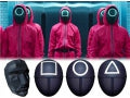 maska  SQUID GAME COSPLAY HALLOWEN 4 WZORY