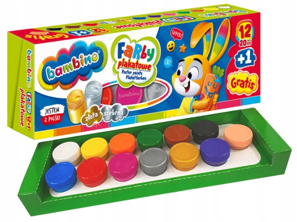 farbki plakatowe 12+1kol.  BAMBINO | 1581
