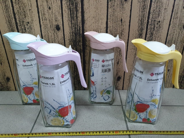dzbanek szklany 1,5l na drzwi lodówki | M-230
