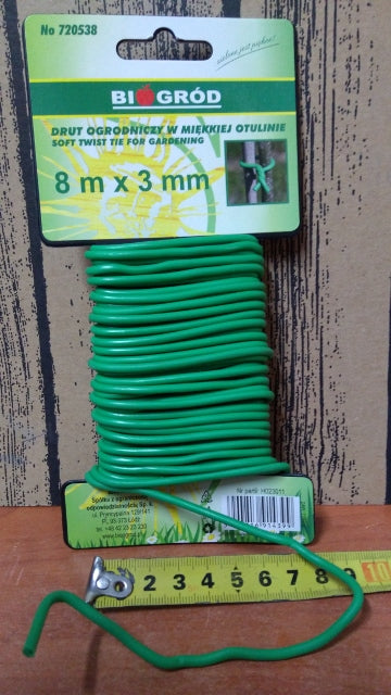 drut ogrodniczy w miękkiej otulinie 8mx3mm 720538