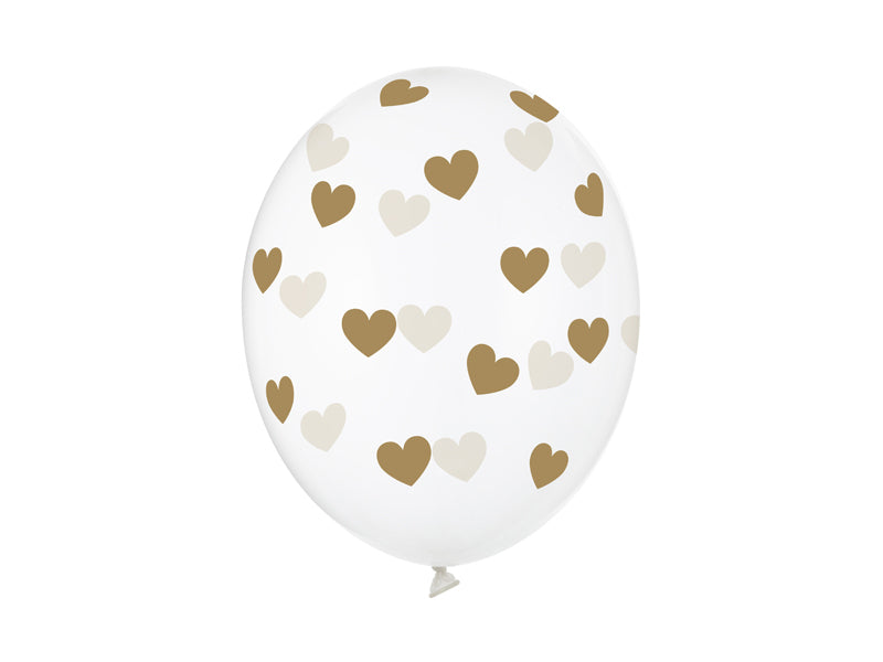 balony 50szt. SERDUSZKA CRYSTAL | SB14C-228
