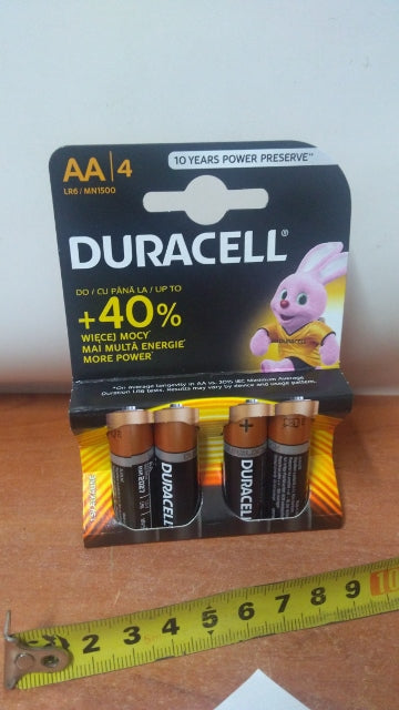 bateria na blistrze 4szt. DURACELL |  LR6