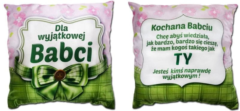 poduszka Dla Wyjątkowej Babci 35 x 35 cm -   S32