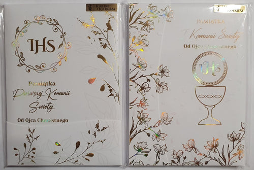 album A5 Pamiątka Komunii Św. od Ojca Chrzestnego