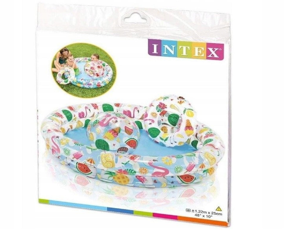 basen dmuchany 122x25+piłka+koło 59460 INTEX