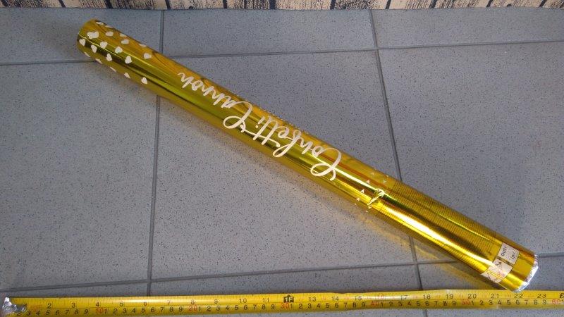konfetti tuba ze złotymi sercami 60szt. TUKHR60-019M