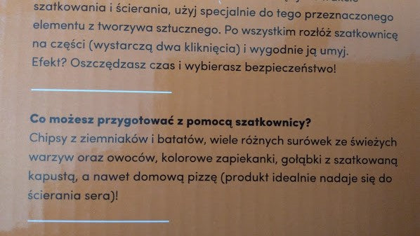 maszynka do warzyw 3w1
