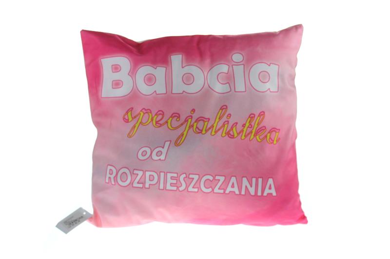Poszewka  40x40 cm  - BABCIA SPECJALISTKA OD ROZPIESZCZANIA   SN49046-56P