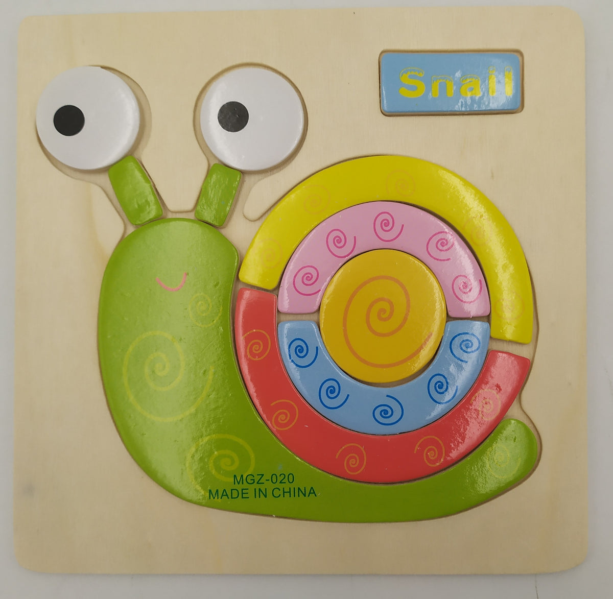 puzzle drewniane j.angielski ŚLIMAK