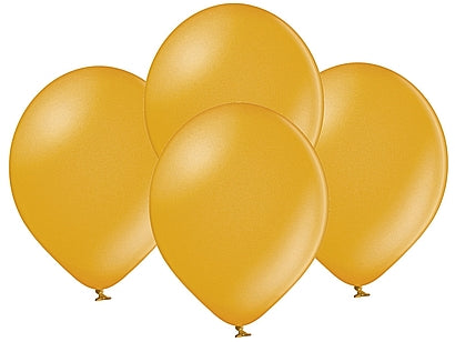 Balony metallic 30cm złote (B 105 golden) 50szt.  89-44