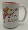 kubek ceramiczny duży w kartoniku 450ml  Babcia w6