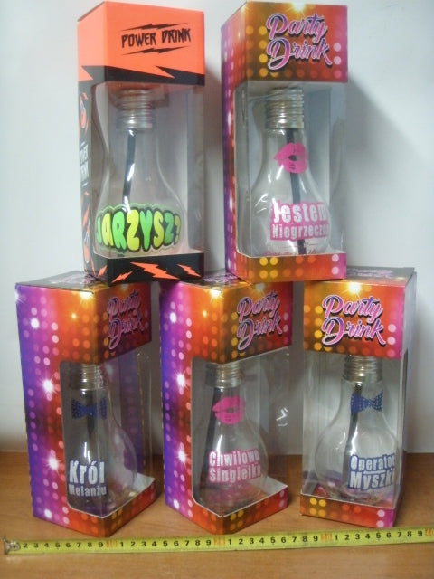 szklanka żarówka 400ml  mix