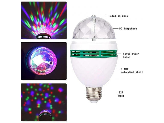 żarówka LED DISCO Projektor dyskotekowy z wtyczką 1002