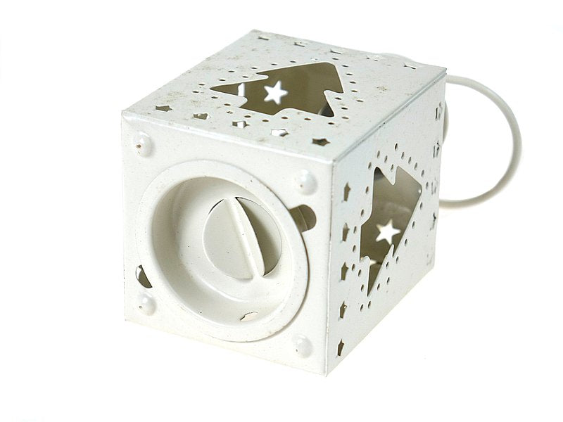 lampion na tealight z motywem świątecznym 12 x 6 x 6cm metalowy