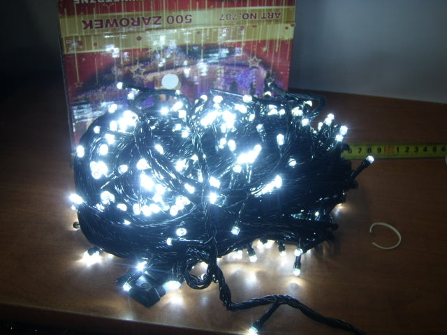 lampki choinkowe 500led BIAŁE ZIMNE