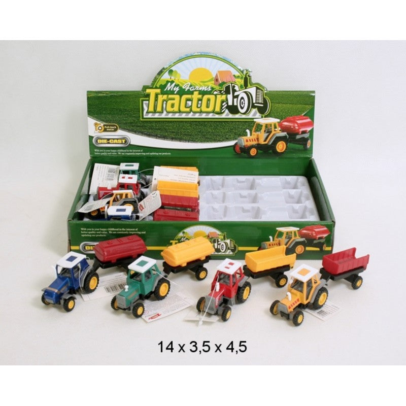 traktor z przyczepą