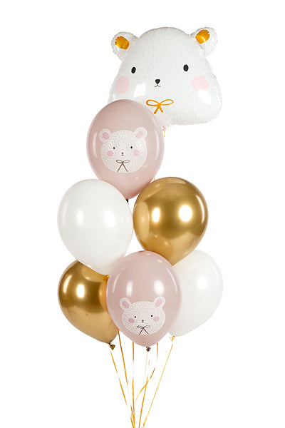 Balony 30 cm, Miś polarny, mix   6 szt.   SB14P-315-000-6