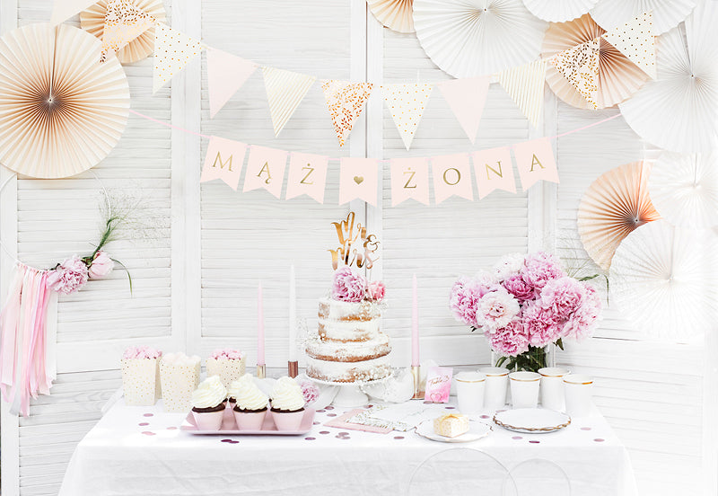 baner różowy MĄŻ/ŻONA 15x110cm | GRL67-081J
