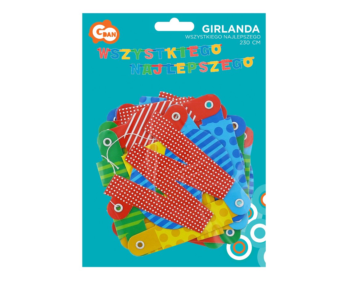 girlanda 230cm WSZYSTKIEGO NAJLEPSZEGO | PF-GWSN