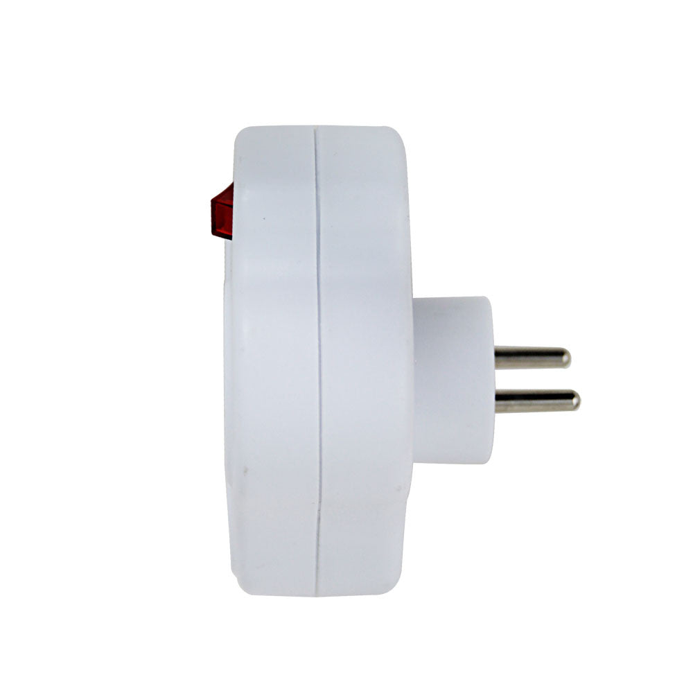rozgałęźnik elektryczny z wyłącznikiem 3 gniazda ELK304W