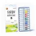 farby akrylowe 12 x 12 ml - mix kolorów | FTM-4513