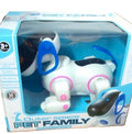 pies robot na baterie w kloszu