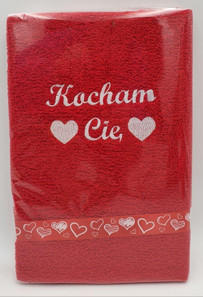 ręcznik frotte 50 x 100 cm Kocham Cię