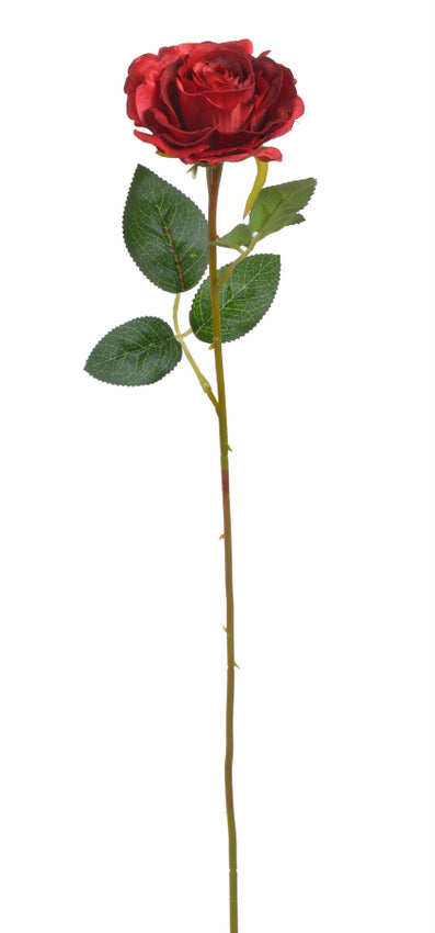 róża sztuczna roślina czerwona 51cm | 22CAN72033_04
