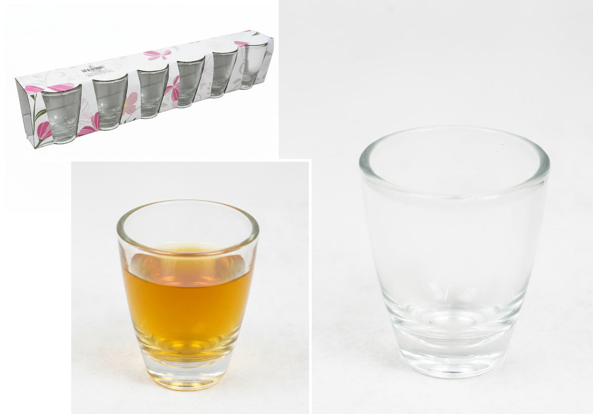 kieliszki szklane 50 ml do wódki 6szt. BARYŁKI 5 x 4 cm  SGH-50502