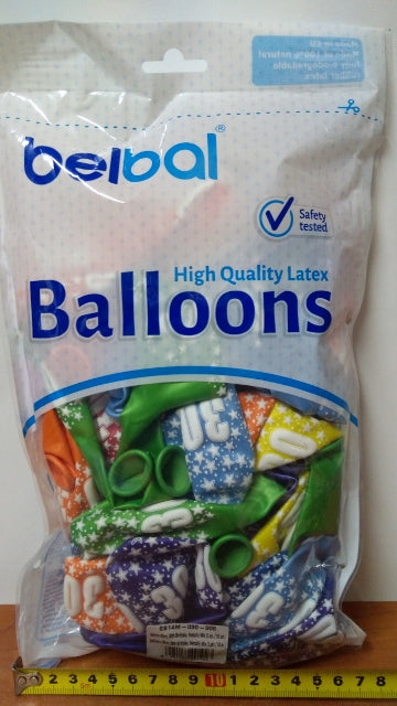 balon  50szt. URODZINY ''30''  | SB14M-030-000