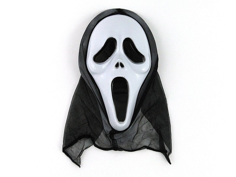 maska halloweenowa z kapturem