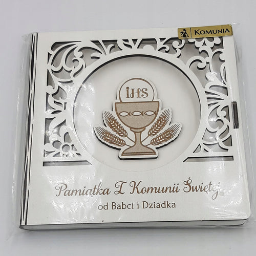 album kwadrat KOMUNIA OD BABCI I DZIADKA NR7