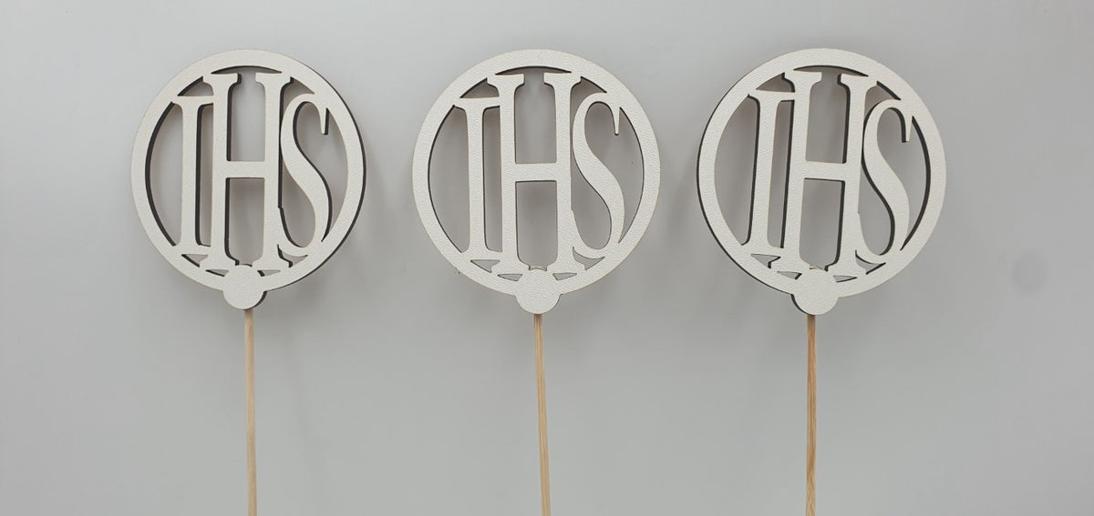 pik 3szt. KOMUNIA ŚW IHS 8cm