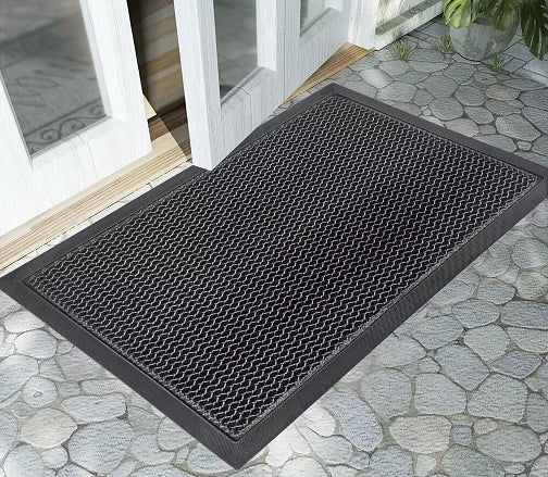 wycieraczka pod drzwi 3D zewnętrzna gumowa PVC 45 x 75 cm