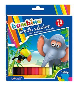 kredki trójkątne 24kol. BAMBINO | 2676