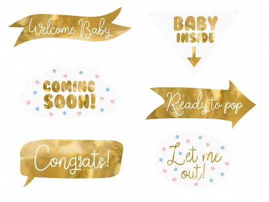 gadżety do zdjęć na BABY SHOWER/NARODZINY | KNP28