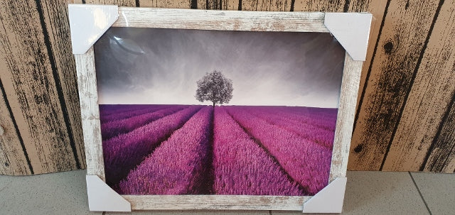 obraz 30x40cm LAWENDOWE POLE