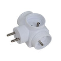 rozgałęźnik elektryczny z uziemieniem 3 gniazda ELK302W