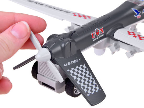metalowy dron wojskowy bojowy dźwięk ZA4327 CY