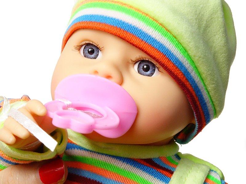 lalka 35cm ze smoczkiem z polskim dźwiękiem śpiewa i mówi po polsku