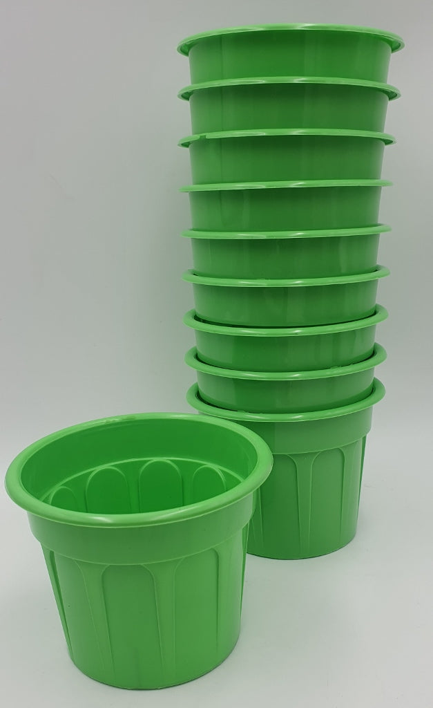 osłonka / doniczka 10szt CARO 11cm  ZIELONA