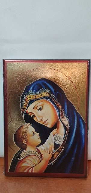 obraz ikona 13x18cm MATKA BOSKA Z DZIECIĄTKIEM