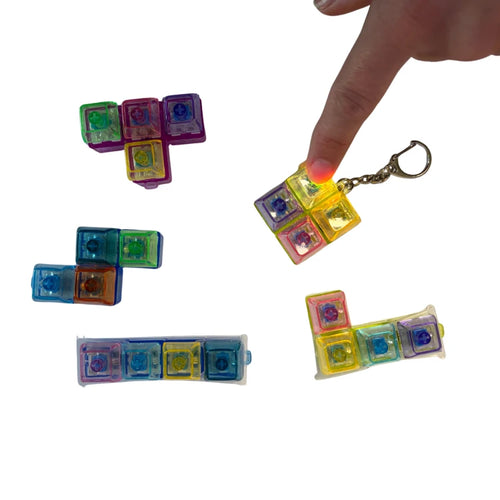 antystresowy brelok klikacz clicker tetris led B-3091