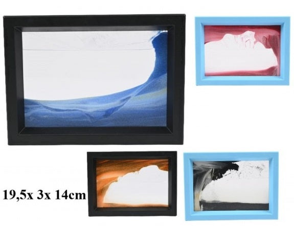 dekoracja 3D ruchomy piasek 19,5 x 3 x 14cm